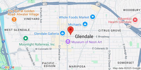Map of 116 N Artsakh Ave Ste 210 Glendale, CA 91206