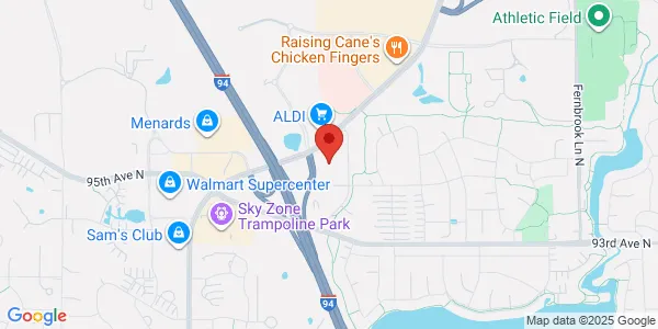Map of 9555 Upland Ln N Maple Grove, MN 55369
