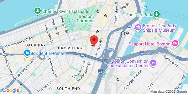 Map of 860 Washington St Fl 7 Boston, MA 02111