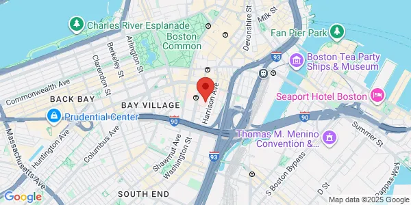 Map of 800 Washington St Pratt Building, Fl 4 Boston, MA 02111