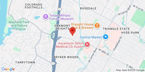Map of 3708 Jefferson St Austin, TX 78731