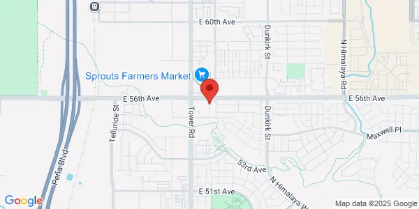 Map of 5589 N Argonne St Denver, CO 80249