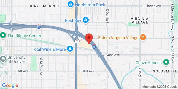 Map of 2000 S Colorado Blvd Ste 100 Annex Building Denver, CO 80222