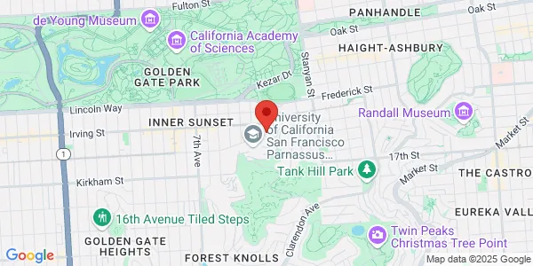 Map of 400 Parnassus Ave San Francisco, CA 94122