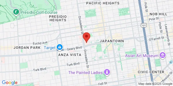 Map of 2255 Post St San Francisco, CA 94115