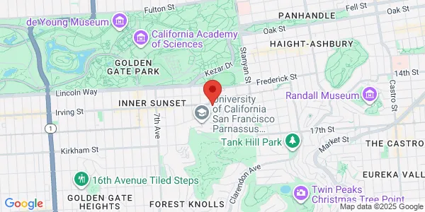 Map of 400 Parnassus Ave Ste A-550 San Francisco, CA 94143