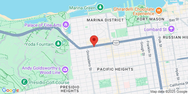 Map of 2395 Lombard St San Francisco, CA 94123