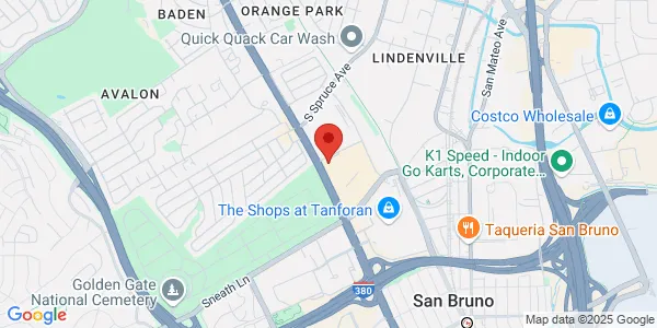 Map of 1310 El Camino Real Ste I-J San Bruno, CA 94066