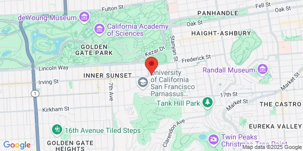 Map of 400 Parnassus Ave Ste 501 San Francisco, CA 94143