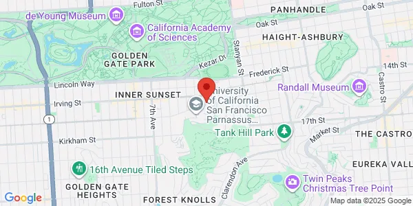 Map of 400 Parnassus Ave San Francisco, CA 94143