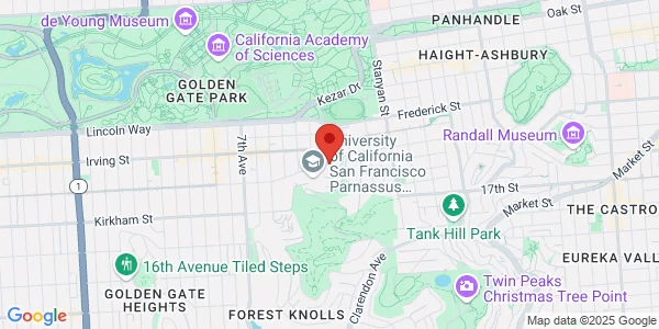 Map of 505 Parnassus Ave M-372 3rd Flr San Francisco, CA 94143