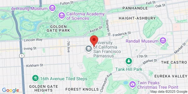 Map of 400 Parnassus Ave Fl P1,  Ste AC05 Medical Building One San Francisco, CA 94143