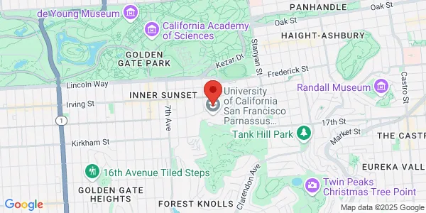 Map of 500 Parnassus Ave Level P8 Room 005 San Francisco, CA 94143