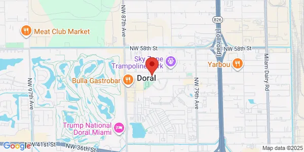 Map of 8375 NW 53rd Ter Doral, FL 33166