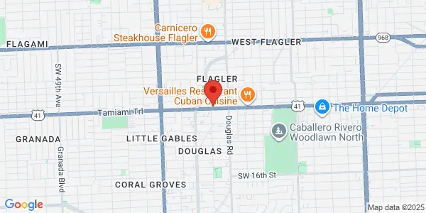 Map of 3737 SW 8th St Coral Gables, FL 33134