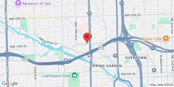 Map of 1295 NW 14th St Miami, FL 33125