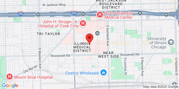 Map of 1801 W Taylor St Chicago, IL 60612