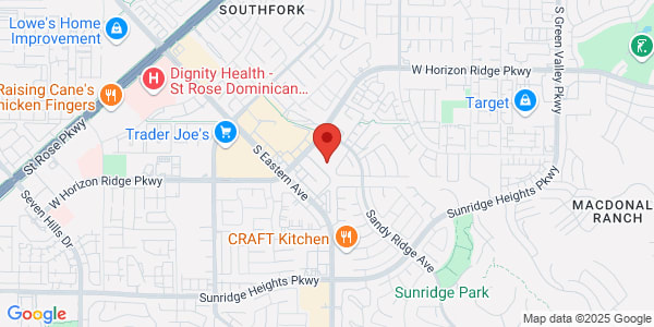 Map of 2637 W Horizon Ridge Pkwy Ste 110 Henderson, NV 89052