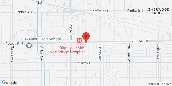 Map of 18250 Roscoe Blvd Ste 135 Northridge, CA 91325
