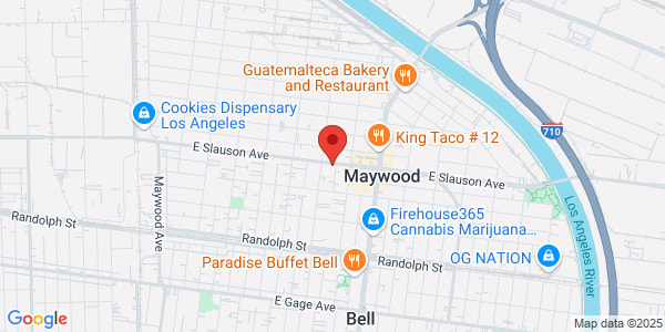 Map of 4316 E Slauson Ave Maywood, CA 90270