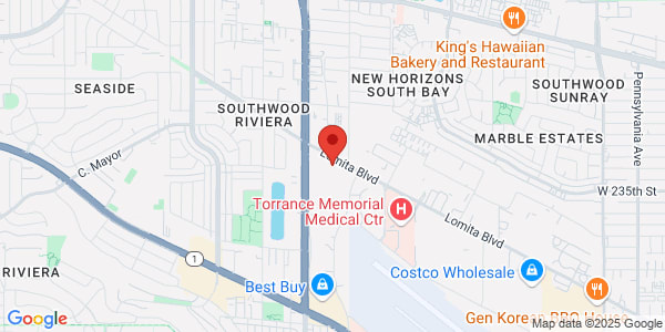Map of 3640 Lomita Blvd Ste 105 Torrance, CA 90505