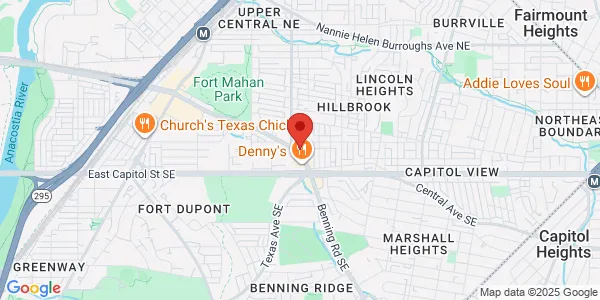 Map of 4414 Benning Rd NE Washington, DC 20019