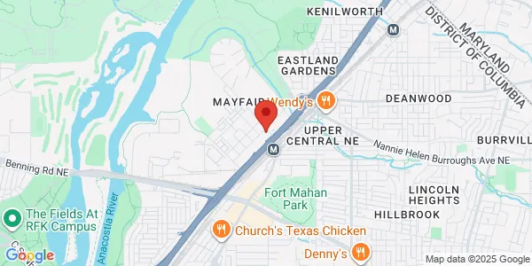 Map of 765 Kenilworth Ter NE Washington, DC 20019