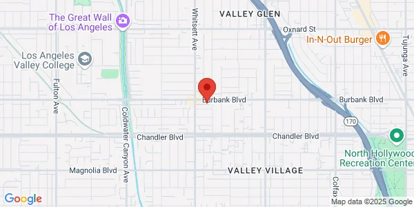 Map of 12410 Burbank Blvd Ste 100 Valley Village, CA 91607