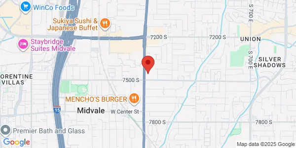 Map of 7495 S State St Salt Lake City, UT 84114