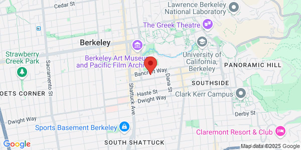 Map of 2222 Bancroft Way Berkeley, CA 94702