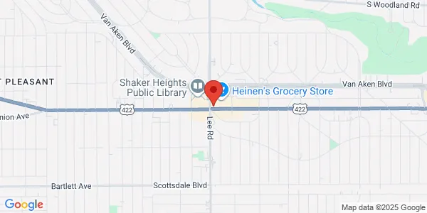 Map of 16601 Chagrin Boulevard Shaker Heights, OH 44120