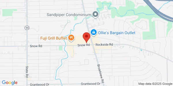 Map of 1634 Snow Road Parma, OH 44134