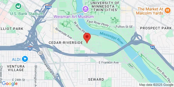 Map of 2450 Riverside Ave Minneapolis, MN 55454