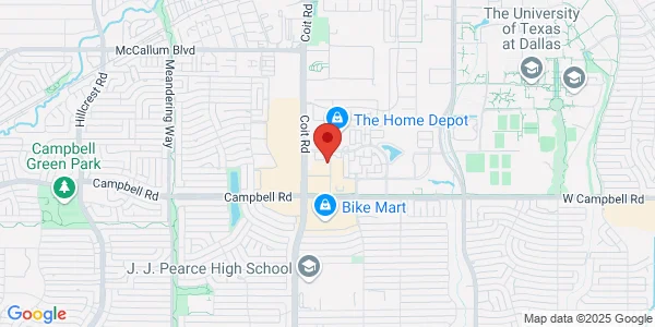 Map of 1360 Wcampbell Rd Ste 122 Richardson, TX 75080