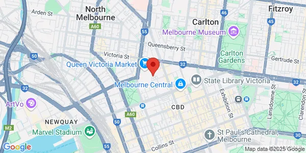 Map of 442 Queen St Melbourne Victoria 3000 Australia