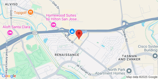 Map of 4150 N 1st St San Jose, CA 95134