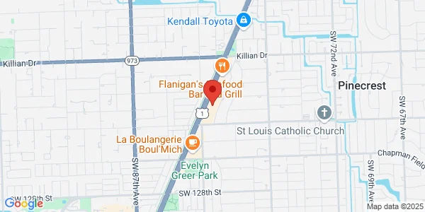 Map of 11805 S Dixie Hwy Miami, FL 33156