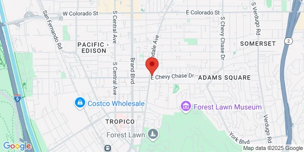 Map of 1030 S Glendale Ave Ste 405 Glendale, CA 91205