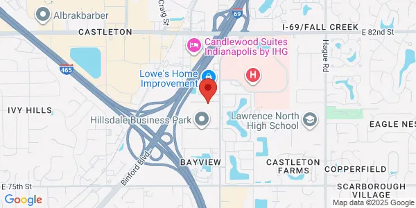 Map of 7914 N Shadeland Ave Indianapolis, IN 46250