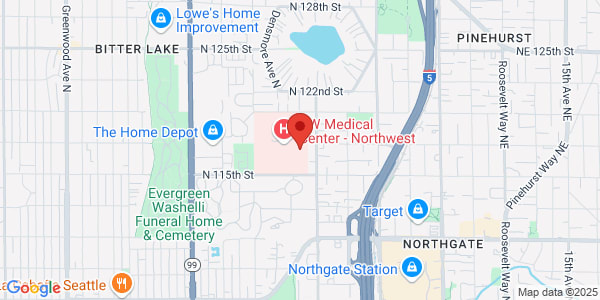 Map of 1560 N 115th St Ste 212 Medical Office Building Seattle, WA 98133