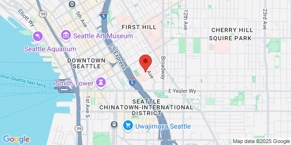 Map of 325 9th Ave Main Hospital, West Clinic, 1st floor, 16 Seattle, WA 98104