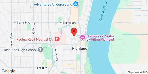 Map of 1075 Jadwin Ave Richland, WA 99352
