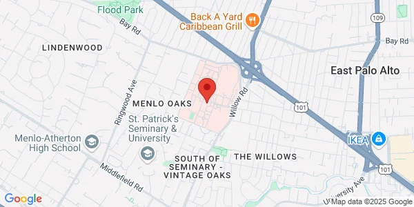 Map of 795 Willow Rd Menlo Park, CA 94025
