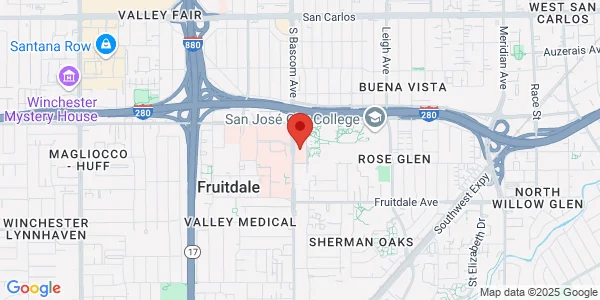Map of 750 S Bascom Ave San Jose, CA 95128