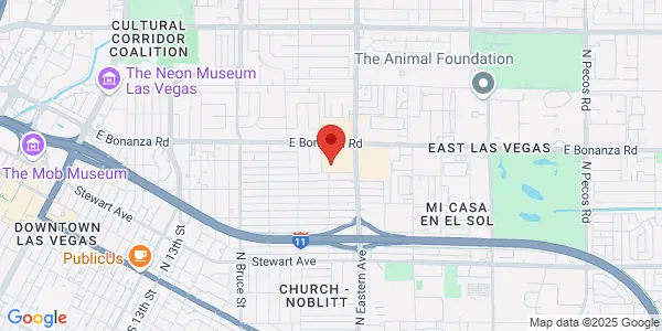 Map of 2354 E Bonanza Rd Las Vegas, NV 89101