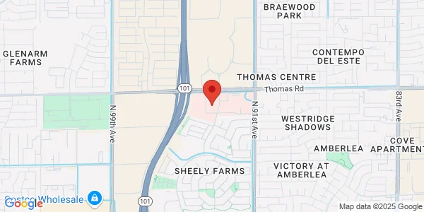 Map of 9305 W Thomas Rd Ste 100 & 200 Phoenix, AZ 85037