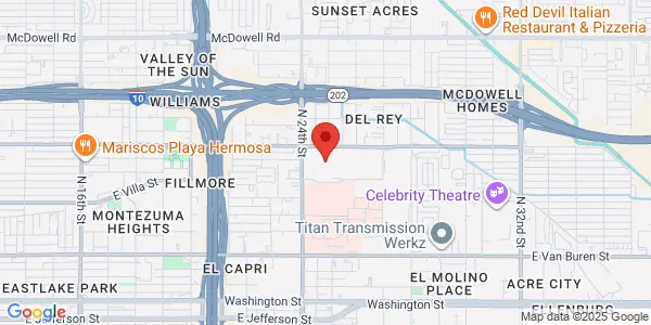 Map of 2525 E Roosevelt Phoenix, AZ 85008