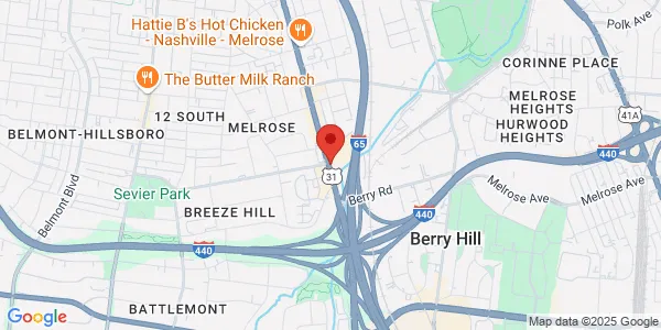 Map of 2608 8th Ave S Unit 102A Nashville, TN 37204