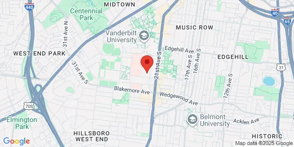 Map of 1301 Medical Center Dr Nashville, TN 37232
