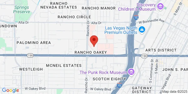 Map of 901 Rancho Ln Las Vegas, NV 89106